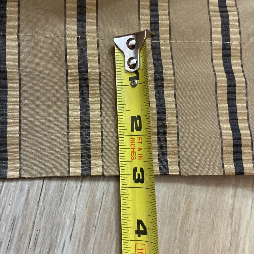 Drapery Panel Gold W/Black Stripe Silk? 52